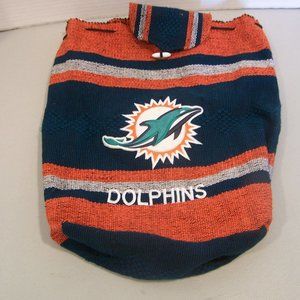 MIAMI DOLPHINS WOVEN EMBROIDERED BACK PACK S3462